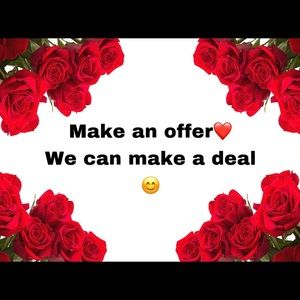 Open to all appropriate offers ❤️